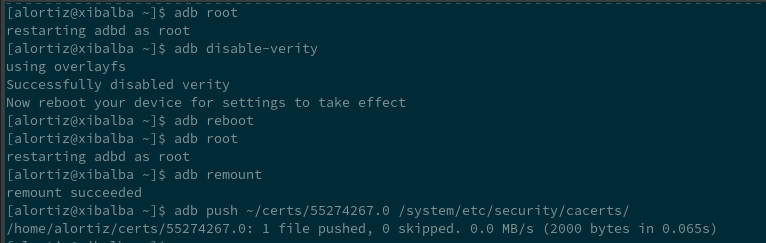 Agregando certificado CA en Android